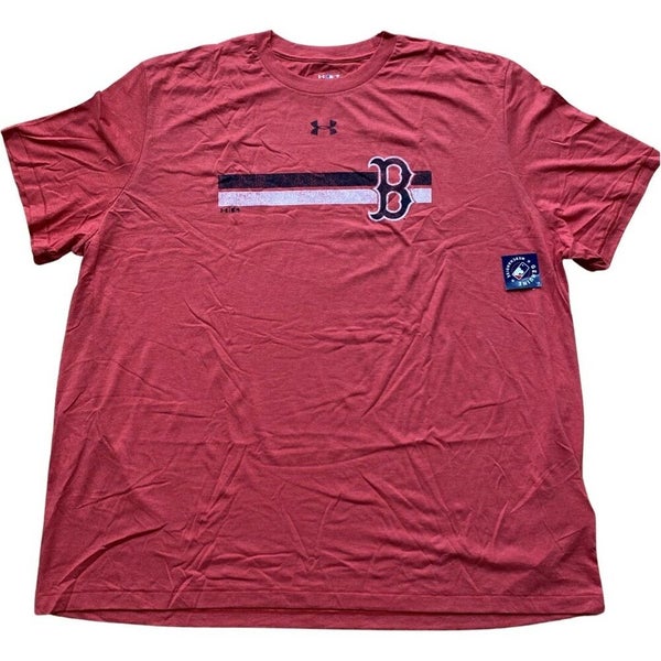 Boston Red Sox MLB Under Armour Heat Gear Short Sleeve T Shirt Red Men's 5XL