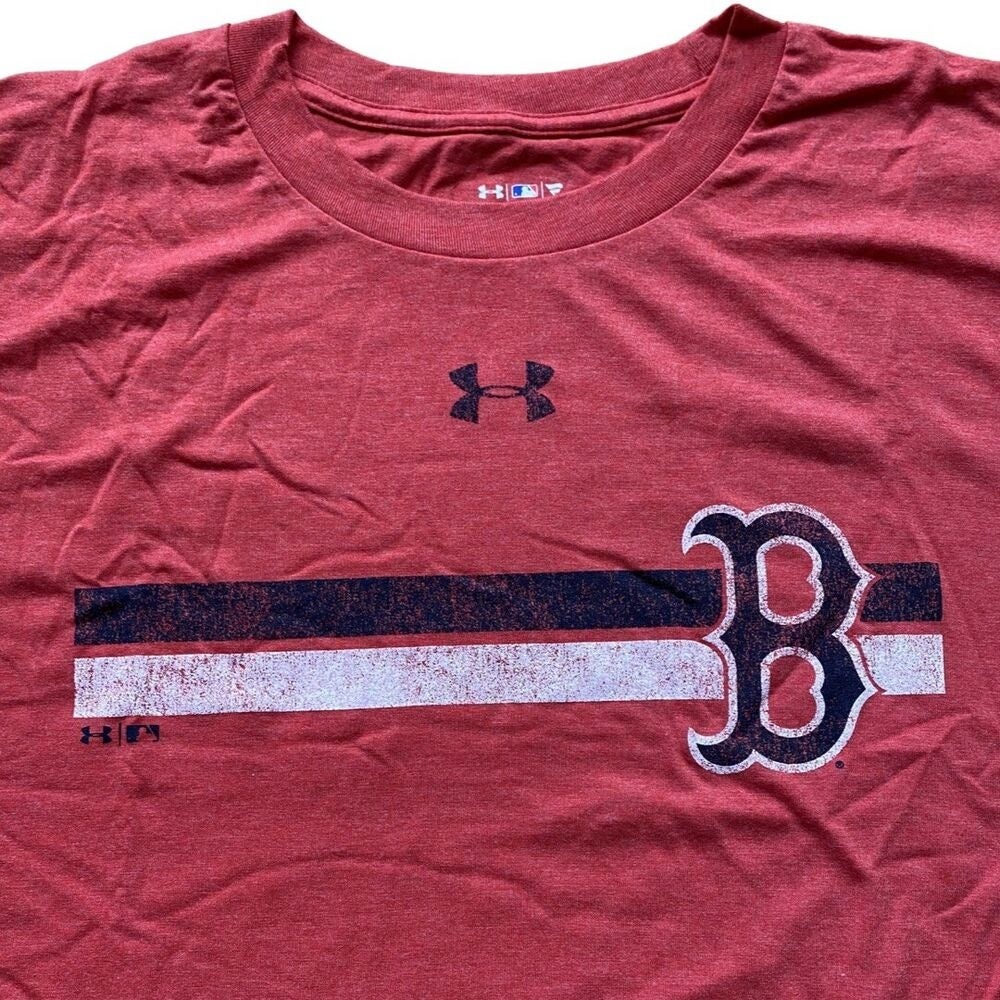 Boston Red Sox MLB Under Armour Heat Gear Short Sleeve T Shirt Red