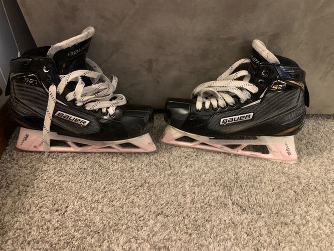 Senior Bauer Regular Width Size 8.5 Supreme S27 Hockey Goalie Skates