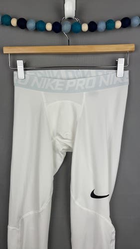 Nike Pro Dri-Fit Compression Pants Calf Length - White