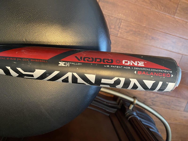 Used High School/College BBCOR Certified 2017 DeMarini Alloy Voodoo One Balanced Bat (-3) 30 oz 33"