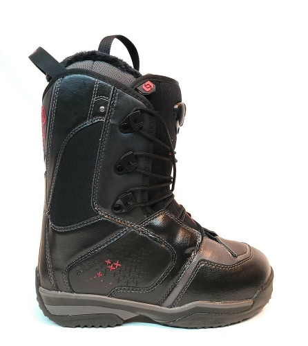 Salomon Ivy Women's Snowboard Boots Size 5.5 black and pink