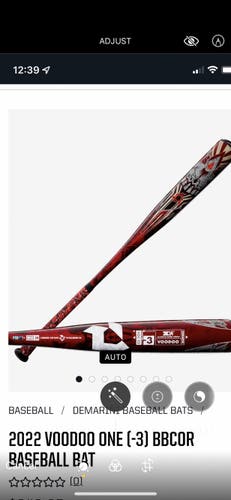 2022 VOODOO ONE (-3) BBCOR BASEBALL BAT