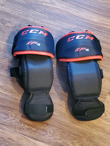 CCM KP 1.5 Goalie Knee Guards, Senior, Used
