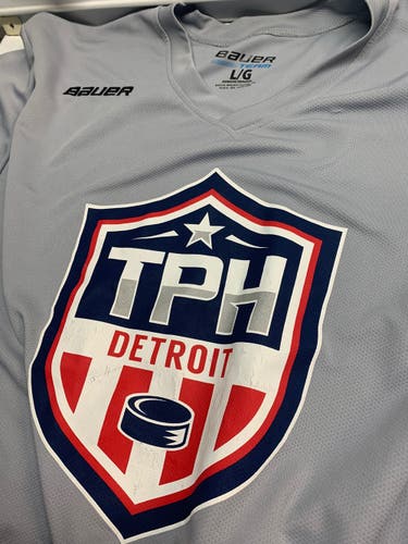 Gray Used Large Bauer Jersey