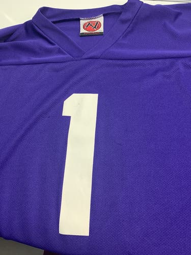 Purple Used Goalie Cut  Jersey