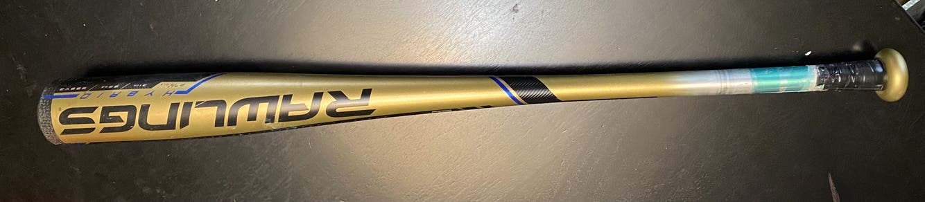 Used BBCOR Certified Rawlings Hybrid Velo Bat (-3) 28 oz 31" *BARE GRIP*