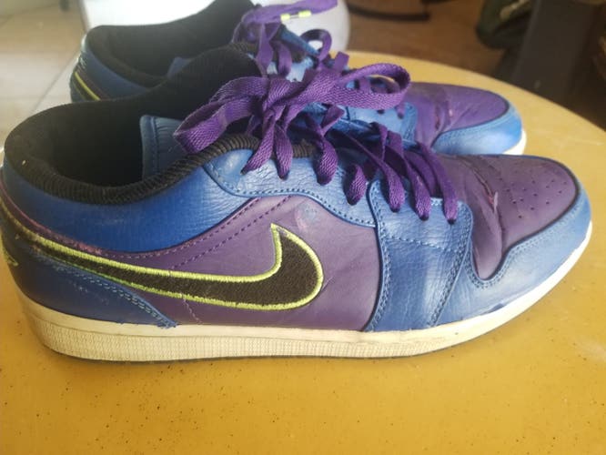 Nike Jordan Shoes Purple & Neon Size 11