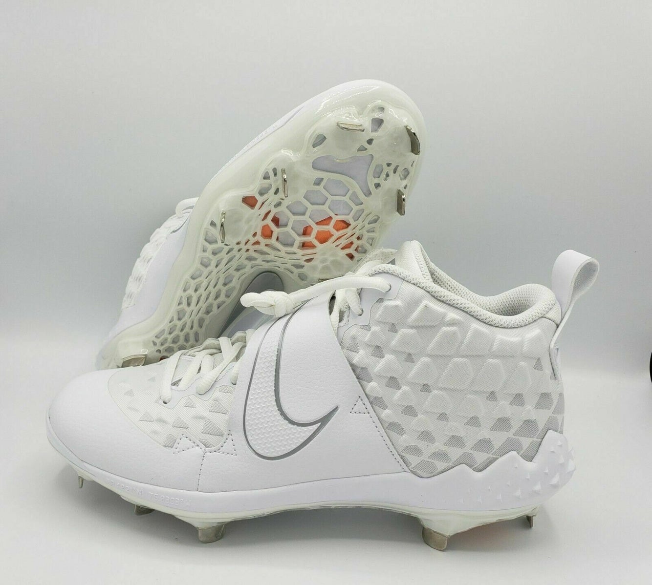 Size 15 - New Nike Force Zoom Trout 6 Baseball Metal Cleats White 