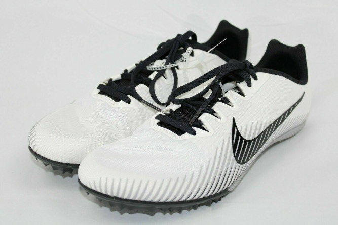 New Nike Zoom Rival M 9 Men Track Spikes White Black AH1020 001 Size 13