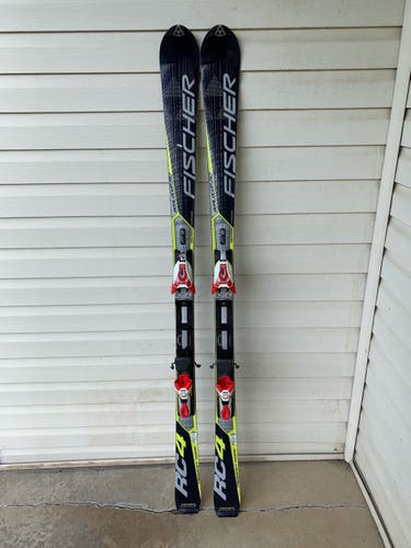 Used Fischer Skis 170” RC4 World Cup SC with bindings