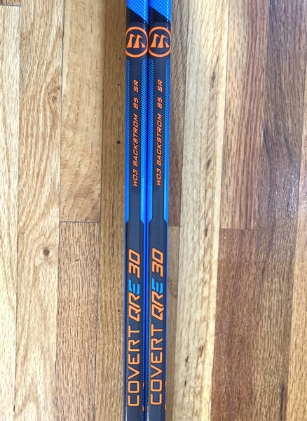 2-Pack Warrior Covert QRE30 Senior RH W03 Backstrom/ P92 Pattern 85 Flex Hockey Sticks