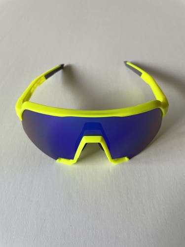 NEW 100% S3 Sunglasses - Neon Frame w/ Blue Multilayer Lens