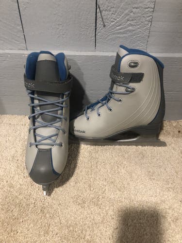 Gray New Reebok Figure Skates Size 6