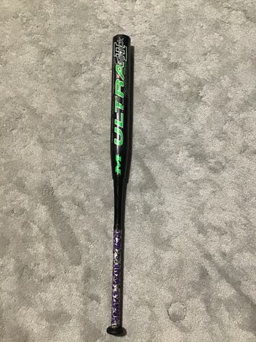 Black Used Adult Senior Softball Miken Composite Freak Bat (-7) 27 oz 34"