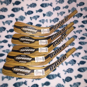 5 - New LEFT HANDED BAUER  STICK BLADE'S   PECA Jr CURVE