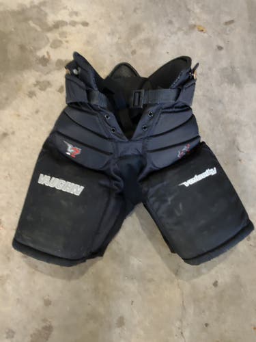Black Junior Used Small Vaughn V7 Hockey Goalie Pants