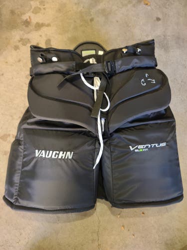Black Intermediate New Large Vaughn Ventus SLR Pro Hockey Goalie Pants