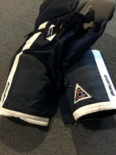 Colorado Avalanche New Pro Stock Bauer Custom Pro Pants XL +1/TG+1 Nemeth