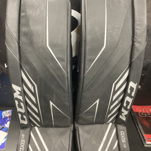 Black Used 32" CCM Axis 1.9  Goalie Leg Pads