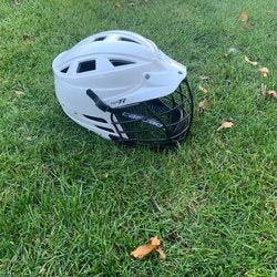 lacrosses helmet white