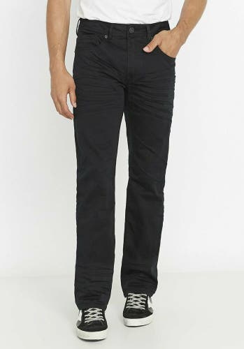 Buffalo David Bitton Straight Stretch Six-X Black Jeans 30x32