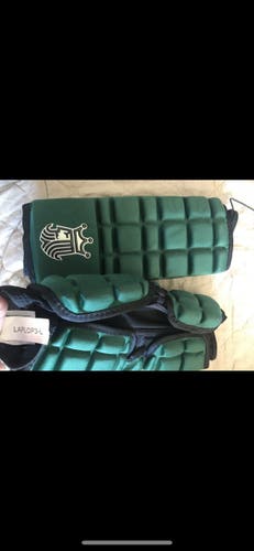 Brine king green elbow pads lacrosse