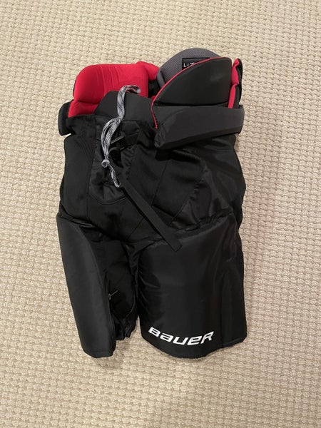 New Black Bauer Pro Stock Colorado Avalanche Pants