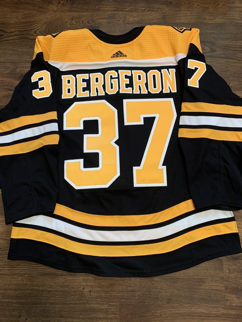 Team Issued MIC Adidas Patrice Bergeron Boston Bruins NHL 