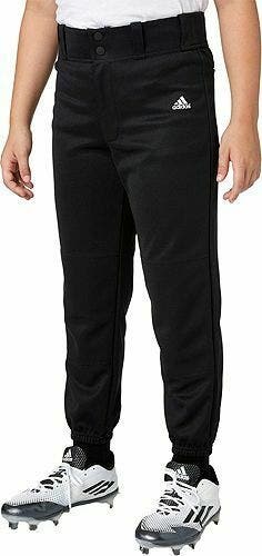 NWT Adidas Triple Stripe Boys Slim Cleat Cut Baseball Pants Black Size XL