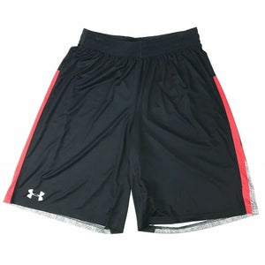 New Under Armour Men's L Armourfuse Custom Football Basketball Shorts Black