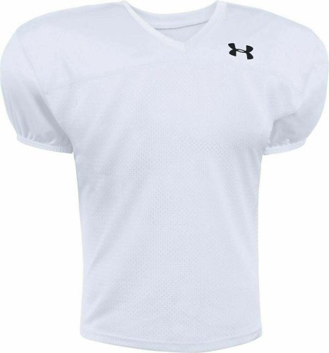 Under Armour Stock Pipeline Mesh Practice Football Jersey Men's Large White