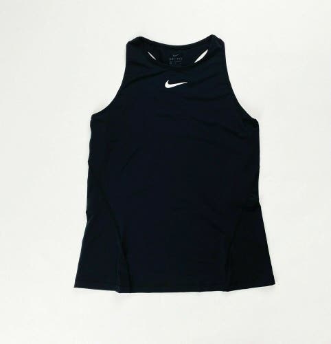 Nike Pro All Over Mesh Slim Fit Tank Women's Medium CJ5953-010 Black Dri-FIT