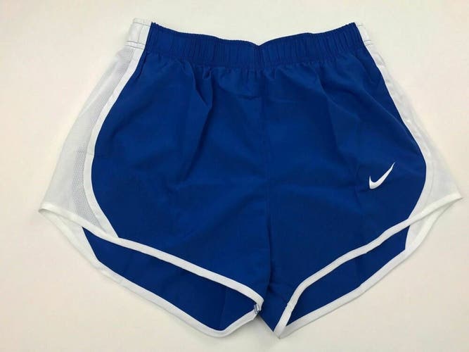 Nike Women's Medium Dry Tempo Running Short Royal Blue White Mesh Liner $30