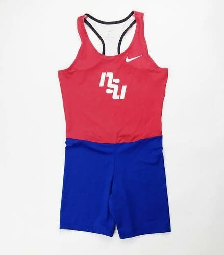 Nike NSU Digital Fast Running Unitard Women's Medium Red Blue Track CV3665