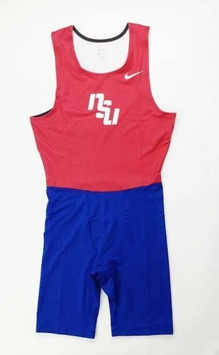 Nike NSU Digital Fast Running Unitard Men's Large Red Blue CV3079 Track