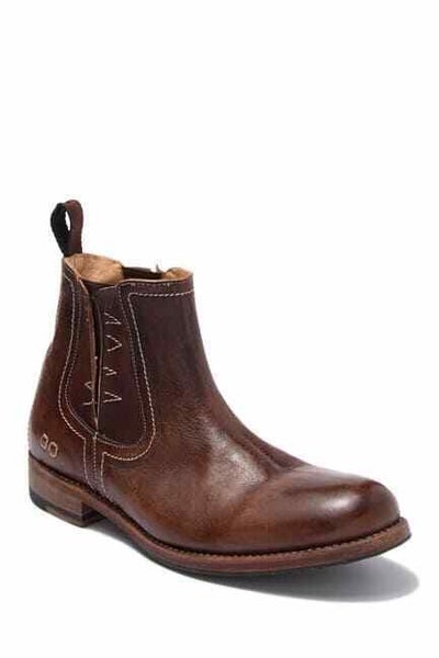 Bed Stu Cortado Chelsea Boot Mens US 8.5 Teak Driftwood Brown Leather Upper