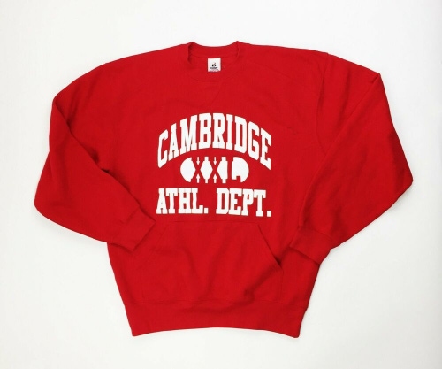 Cambridge Athletic Department Crewneck Sweatshirt Pullover Men's Large Red