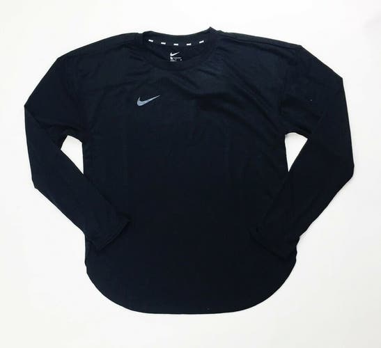 Nike Long Sleeve Shirt Hem Cut Women's Medium Training Top CT2696-010