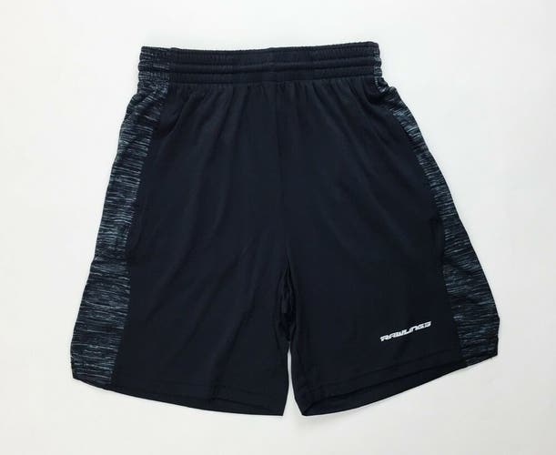 Rawlings Team Training Short With Pockets Youth Boy's Large Black