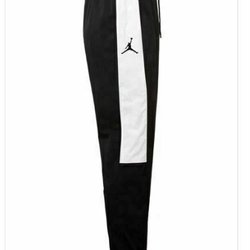 Nike Jordan Team Woven Pant Men's Medium Black White Basketball CD8412 $70