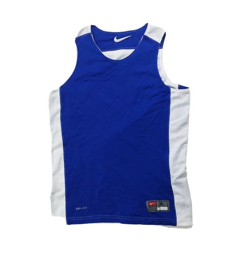 Nike Team League Reversible Basketball Jersey Boy's S M Blue White 626726-494