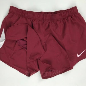 Nike Dry City Core Running Short Women's Medium Mesh Liner Red Maroon 897024