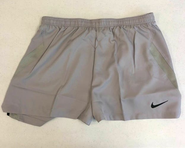 Nike Football Soccer Performance Training Shorts Women's Medium Grey AJ1266