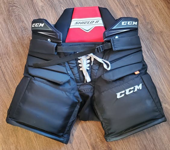 CCM Extreme Flex II Shield Pro Goalie Pants, Size Senior Small, Used