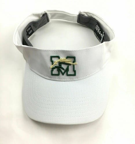 Under Armour Mustangs Visor Fit Hat Adjustable Strap Unisex One Size White UA815