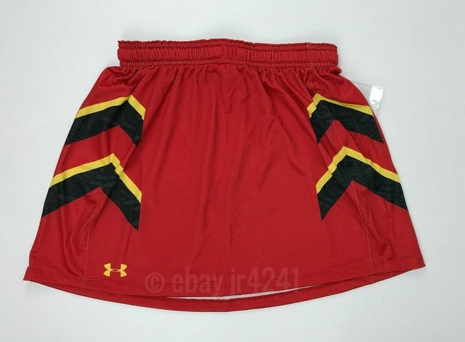 Under Armour Maryland Terrapins Armourfuse Lacrosse Kilt Women's M Red UJLKCW