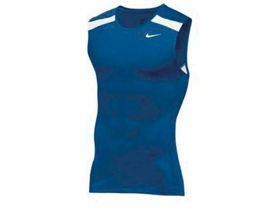Nike Power Race Day Tight Tank Running Blue Track Shirt Men's Large 835957