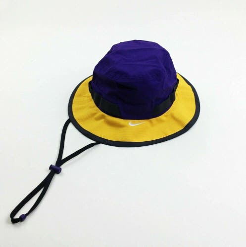 Nike LSU Team Dry Bucket Hat Adult Unisex Large Purple Yellow Dri-FIT CU6611