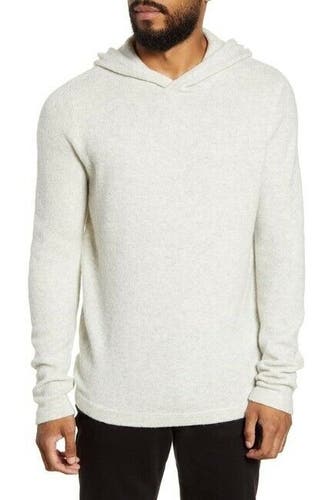Calibrate Brushed Hooded Sweater Men's XL Pullover White Gray Heather